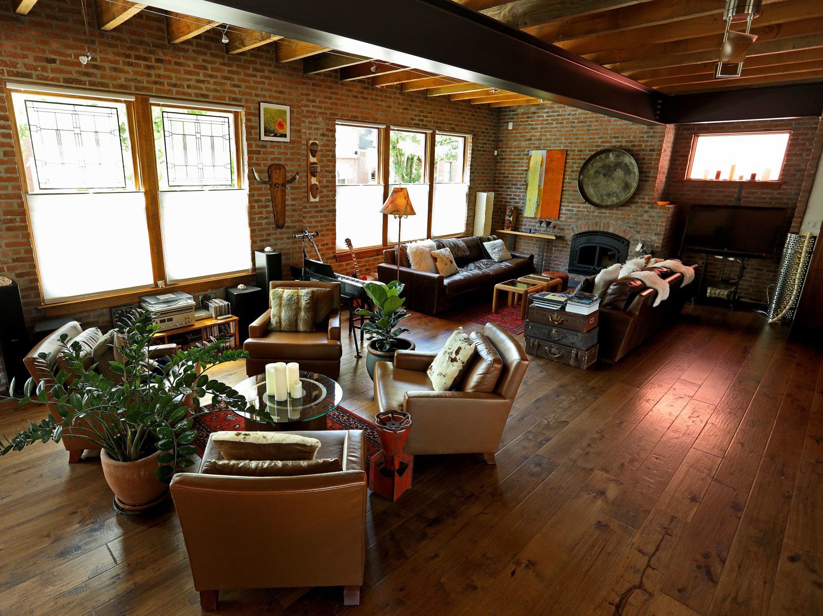 At home: Don and Phyllis' Benton Park loft